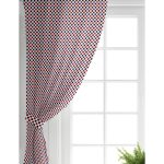 - Perde-7100-Gorsel-1 - Realhomes Realhomes Bordo Lacivert Puantiyeli Dijital Baskılı Modern Salon Fon Perde Realhomes