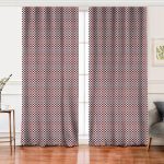 - Perde-7100-Gorsel - Realhomes Realhomes Bordo Lacivert Puantiyeli Dijital Baskılı Modern Salon Fon Perde Realhomes