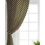 Realhomes Siyah Zeminde Happy Birthday Gold Yazılı Dijital Baskılı Modern Salon Fon Perde Realhomes