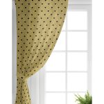 - Perde-7121-Gorsel-1 - Realhomes Realhomes Gold Zeminde Beyaz Ok Motifli Dijital Baskılı Modern Salon Fon Perde Realhomes