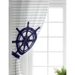 - Perde-7199-Gorsel-1 - Realhomes  Realhomes Gri Beyaz Çizgili Çapa Desenli Dijital Baskılı Modern Salon Fon Perde Realhomes