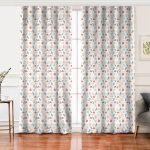 - Perde-7409-Gorsel - Realhomes Realhomes Beyaz Zeminde Onedraw Çizimli Gökyüzü Temalı Dijital Baskılı Modern Salon Fon Perde Realhomes