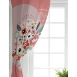 - Perde-7533-Gorsel-1 - Realhomes Realhomes Renkli Zeminli Onedraw Çizimli Dijital Baskılı Modern Salon Fon Perde Realhomes