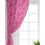 - Perde-7614-Gorsel-1 - Realhomes Realhomes Renkli Zemin Üzerinde Çiçek Desenli Dijital Baskılı Modern Salon Fon Perde Realhomes