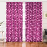 - Perde-7616-Gorsel - Realhomes Realhomes Renkli Zemin Üzerinde Çiçek Desenli Dijital Baskılı Modern Salon Fon Perde Realhomes