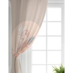 - Perde-8171-Gorsel-1 - Realhomes  Realhomes Pastel Zemin Üzerinde Antik Desenli Dijital Baskılı Modern Salon Fon Perde Realhomes