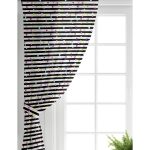 - Perde-8232-Gorsel-1 - Realhomes Realhomes Beyaz Zemin Üzerinde Yatay Çizgili Renkli Puantiyeli Dijital Baskılı Modern Salon Fon Perde Realhomes