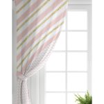 - Perde-8260-Gorsel-1 - Realhomes Realhomes Renkli Zemin Üzerinde Gold Detaylı Geometrik Çizimli Dijital Baskılı Modern Salon Fon Perde Realhomes