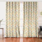 - Perde-8316-Gorsel - Realhomes Realhomes Beyaz Zemin Üzerinde Gold Detaylı Hediye Paketi Desenli Dijital Baskılı Modern Salon Fon Perde Realhomes