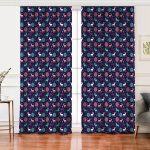 - Perde-8397-Gorsel - Realhomes  Realhomes Renkli Zemin Üzerinde Geyik Desenli Dijital Baskılı Modern Salon Fon Perde Realhomes