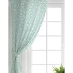 Realhomes Renkli Zemin Üzerinde Çam Ağacı Desenli Dijital Baskılı Modern Salon Fon Perde Realhomes