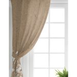 Realhomes Renkli Zemin Üzerinde Beyaz Çiçek Desenli Dijital Baskılı Modern Salon Fon Perde Realhomes