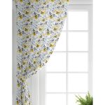 - Perde-8434-Gorsel-1 - Realhomes Realhomes Beyaz Zemin Üzerinde Renkli Çiçek Desenli Dijital Baskılı Modern Salon Fon Perde Realhomes