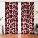 - Perde-8584-Gorsel - Realhomes  Realhomes Renkli Zemin Üzerinde Çiçek Desenli Dijital Baskılı Modern Salon Fon Perde Realhomes