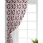 - Perde-8647-Gorsel-1 - Realhomes Realhomes Beyaz Zemin Üzerinde Ekoseli Kar tanesi Desenli Dijital Baskılı Modern Salon Fon Perde Realhomes