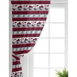 - Perde-8665-Gorsel-1 - Realhomes  Realhomes Beyaz Zemin Üzerinde Ekose Desenli Geyik Desenli Dijital Baskılı Modern Salon Fon Perde Realhomes