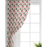 - Perde-8668-Gorsel-1 - Realhomes Realhomes Beyaz Zemin Üzerinde Yılbaşı Desenli Kırmızı Vosvos Dijital Baskılı Modern Salon Fon Perde Realhomes