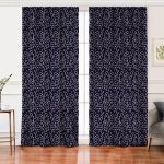 Realhomes Renkli Zemin Üzerinde Çapa Ve Halat Desenli Dijital Baskılı Modern Salon Fon Perde Realhomes