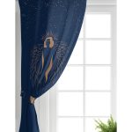 Realhomes Renkli Zemin Üzerinde Bayan Silüeti Dijital Baskılı Modern Salon Fon Perde Realhomes