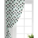 - Perde-8848-Gorsel-1 - Realhomes  Realhomes Beyaz Zemin Üzerinde Siyah Puantiyeli Kaktüs Desenli Dijital Baskılı Modern Salon Fon Perde Realhomes