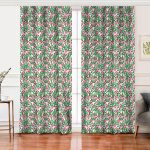 - Perde-8874-Gorsel - Realhomes  Realhomes Beyaz Zemin Üzerinde Renkli Kaktüs Desenli Dijital Baskılı Modern Salon Fon Perde Realhomes