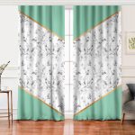 - Perde-8903-Gorsel - Realhomes  Realhomes Renkli Geometrik Desenli Mermer Motifli Dijital Baskılı Modern Salon Fon Perde Realhomes