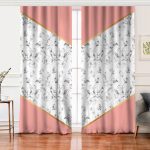 - Perde-8904-Gorsel - Realhomes  Realhomes Renkli Geometrik Desenli Mermer Motifli Dijital Baskılı Modern Salon Fon Perde Realhomes