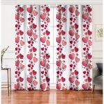 Realhomes Sevgililer Günü Temalı Özel Tasarım Dijital Baskılı Modern Salon Fon Perde Realhomes