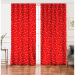 Realhomes Sevgililer Günü Temalı Özel Tasarım Dijital Baskılı Modern Salon Fon Perde Realhomes