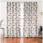 Realhomes Sevgililer Günü Temalı Özel Tasarım Dijital Baskılı Modern Salon Fon Perde Realhomes