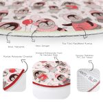 - RealHomes Dijital Baskılı Kaymaz Tabanlı Comfort Çocuk Odası Yuvarlak Halı - Realhomes  Sevimli Penguen Ve Yavruları Çocuk & Genç Odası Makinede Yıkanabilir Kaymaz Tabanlı Yuvarlak Çocuk Halısı Realhomes