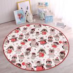 - RealHomes Dijital Baskılı Kaymaz Tabanlı Comfort Çocuk Odası Yuvarlak Halı - Realhomes  Sevimli Penguen Ve Yavruları Çocuk & Genç Odası Makinede Yıkanabilir Kaymaz Tabanlı Yuvarlak Çocuk Halısı Realhomes