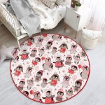 - RealHomes Dijital Baskılı Kaymaz Tabanlı Comfort Çocuk Odası Yuvarlak Halı - Realhomes  Sevimli Penguen Ve Yavruları Çocuk & Genç Odası Makinede Yıkanabilir Kaymaz Tabanlı Yuvarlak Çocuk Halısı Realhomes