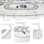 - RealHomes Dijital Baskılı Kaymaz Tabanlı Comfort Çocuk Odası Yuvarlak Halı - Realhomes  Araba Yollu Eğitici Tasarım Çocuk & Genç Odası Makinede Yıkanabilir Kaymaz Tabanlı Yuvarlak Çocuk Oyun Halısı Realhomes