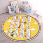 - RealHomes Dijital Baskılı Kaymaz Tabanlı Comfort Çocuk Odası Yuvarlak Halı - Realhomes  Renkli Eğlenceli Eğitici Çarpım Tablosu Motifli Çocuk & Genç Odası Makinede Yıkanabilir Kaymaz Tabanlı Yuvarlak Çocuk Oyun Halısı Realhomes