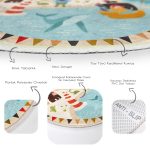 - RealHomes Dijital Baskılı Kaymaz Tabanlı Comfort Çocuk Odası Yuvarlak Halı - Realhomes  Oyun Temalı Sevimli Hyavanlar Tasarımlı Çocuk & Genç Odası Makinede Yıkanabilir Kaymaz Tabanlı Yuvarlak Çocuk Oyun Halısı Realhomes