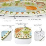 - RealHomes Dijital Baskılı Kaymaz Tabanlı Comfort Çocuk Odası Yuvarlak Halı - Realhomes  Geyik Tasarımlı Ağaç Motifli Çocuk & Genç Odası Makinede Yıkanabilir Kaymaz Tabanlı Yuvarlak Çocuk Oyun Halısı Realhomes