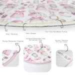 - RealHomes Dijital Baskılı Kaymaz Tabanlı Comfort Çocuk Odası Yuvarlak Halı - Realhomes  Sevimli Bebek Tavşan Motifli Çocuk & Genç Odası Makinede Yıkanabilir Kaymaz Tabanlı Yuvarlak Çocuk Halısı Realhomes