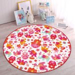 - RealHomes Dijital Baskılı Kaymaz Tabanlı Comfort Çocuk Odası Yuvarlak Halı - Realhomes  Pembe Fil Motifli Çocuk & Genç Odası Makinede Yıkanabilir Kaymaz Tabanlı Yuvarlak Çocuk Halısı Realhomes