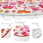 - RealHomes Dijital Baskılı Kaymaz Tabanlı Comfort Çocuk Odası Yuvarlak Halı - Realhomes  Pembe Fil Motifli Çocuk & Genç Odası Makinede Yıkanabilir Kaymaz Tabanlı Yuvarlak Çocuk Halısı Realhomes