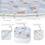 - RealHomes Dijital Baskılı Kaymaz Tabanlı Comfort Çocuk Odası Yuvarlak Halı - Realhomes  Sevimli Ayıcık Motifli Çocuk & Genç Odası Makinede Yıkanabilir Kaymaz Tabanlı Yuvarlak Çocuk Halısı Realhomes