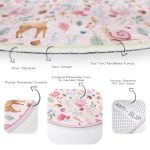 - RealHomes Dijital Baskılı Kaymaz Tabanlı Comfort Çocuk Odası Yuvarlak Halı - Realhomes  Tavşan Ve Orman Temalı Çocuk & Genç Odası Makinede Yıkanabilir Kaymaz Tabanlı Yuvarlak Çocuk Halısı Realhomes