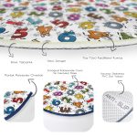 - RealHomes Dijital Baskılı Kaymaz Tabanlı Comfort Çocuk Odası Yuvarlak Halı - Realhomes  Özel Tasarım Rakamlar Çocuk & Genç Odası Makinede Yıkanabilir Kaymaz Tabanlı Yuvarlak Çocuk Halısı Realhomes