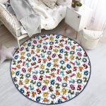 - RealHomes Dijital Baskılı Kaymaz Tabanlı Comfort Çocuk Odası Yuvarlak Halı - Realhomes  Özel Tasarım Rakamlar Çocuk & Genç Odası Makinede Yıkanabilir Kaymaz Tabanlı Yuvarlak Çocuk Halısı Realhomes