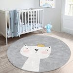 - RealHomes Dijital Baskılı Kaymaz Tabanlı Comfort Çocuk Odası Yuvarlak Halı - Realhomes  Hello Kedicik Çocuk & Genç Odası Makinede Yıkanabilir Kaymaz Tabanlı Yuvarlak Çocuk Halısı Realhomes