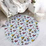 - RealHomes Dijital Baskılı Kaymaz Tabanlı Comfort Çocuk Odası Yuvarlak Halı - Realhomes  Beyaz Zeminde Superman Desenli Çocuk & Genç Odası Makinede Yıkanabilir Kaymaz Tabanlı Yuvarlak Çocuk Halısı Realhomes