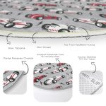 - RealHomes Dijital Baskılı Kaymaz Tabanlı Comfort Çocuk Odası Yuvarlak Halı - Realhomes  Gri Zeminde Yarış Arabalı Çocuk & Genç Odası Makinede Yıkanabilir Kaymaz Tabanlı Yuvarlak Çocuk Halısı Realhomes