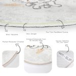 - RealHomes Dijital Baskılı Kaymaz Tabanlı Comfort Çocuk Odası Yuvarlak Halı - Realhomes  Sevimli Bebek Fil Çocuk & Genç Odası Makinede Yıkanabilir Kaymaz Tabanlı Yuvarlak Çocuk Halısı Realhomes