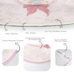 - RealHomes Dijital Baskılı Kaymaz Tabanlı Comfort Çocuk Odası Yuvarlak Halı - Realhomes  Fashion Girl Çocuk & Genç Odası Makinede Yıkanabilir Kaymaz Tabanlı Yuvarlak Çocuk Halısı Realhomes