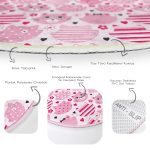 - RealHomes Dijital Baskılı Kaymaz Tabanlı Comfort Çocuk Odası Yuvarlak Halı - Realhomes  Pembe Kedi Figürlü Baskılı Çocuk & Genç Odası Makinede Yıkanabilir Kaymaz Tabanlı Yuvarlak Çocuk Halısı Realhomes